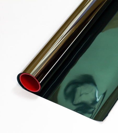 Зеркальная солнцезащитная пленка NOVA green-silver