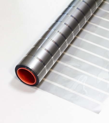 Матовая декоративная пленка NOVA Grey matte с полосами 4.5см